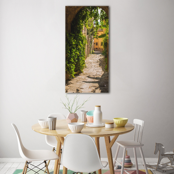 Bild aus glas vertikales Italienische Straßen