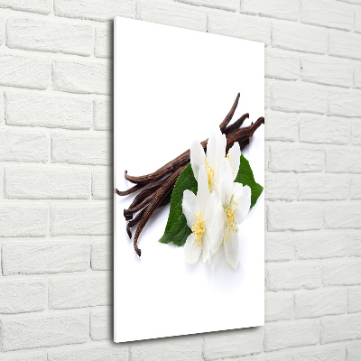 Foto auf glas vertikales Jasmin und Vanille