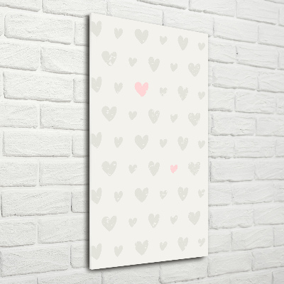 Foto auf glas vertikales Herz-Hintergrund