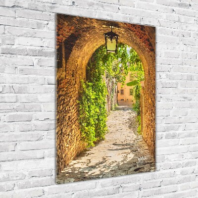 Foto auf glas vertikales Italienische Straßen