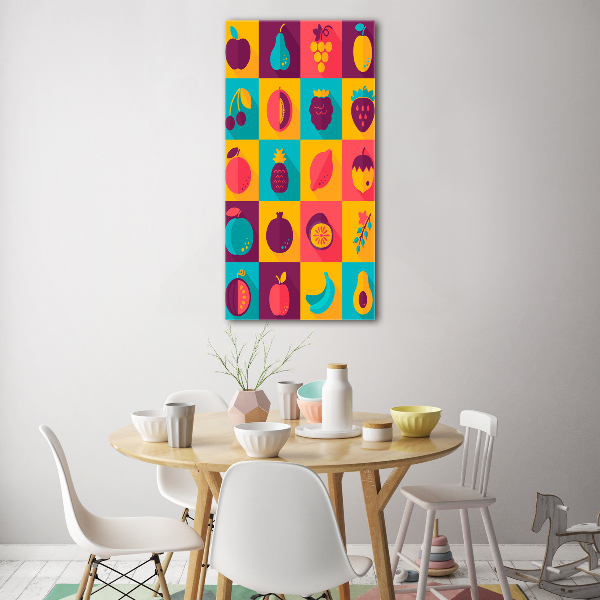 Foto auf glas vertikales Obst