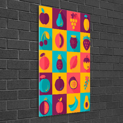 Foto auf glas vertikales Obst