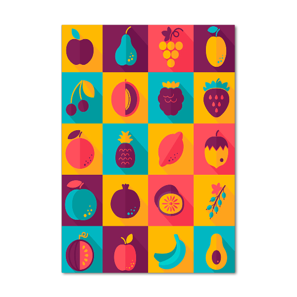 Foto auf glas vertikales Obst