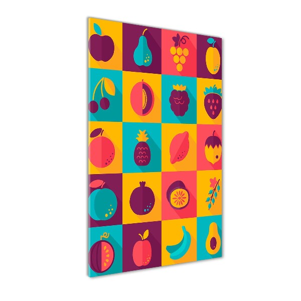 Foto auf glas vertikales Obst