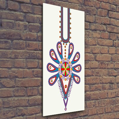 Foto auf glas vertikales Polnisches Volksmuster