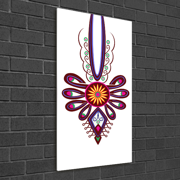 Foto auf glas vertikales Polnisches Volksmuster