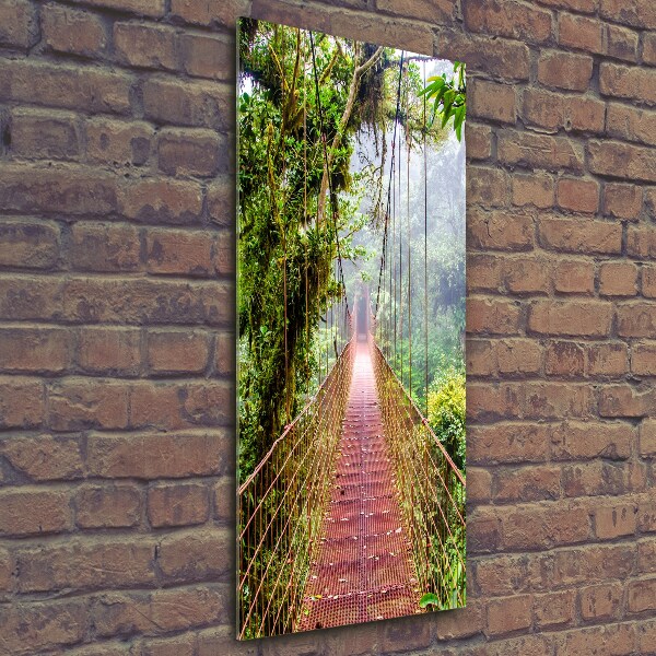 Bild aus glas vertikales Hängebrücke