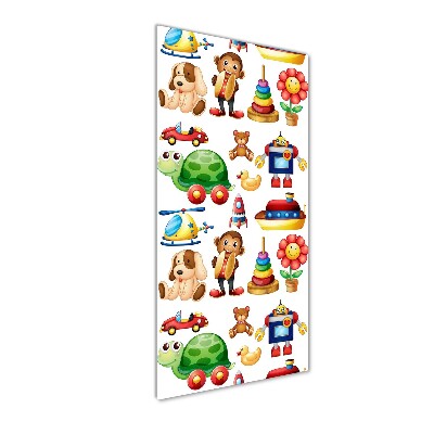 Glasbild vertikales Spielzeug
