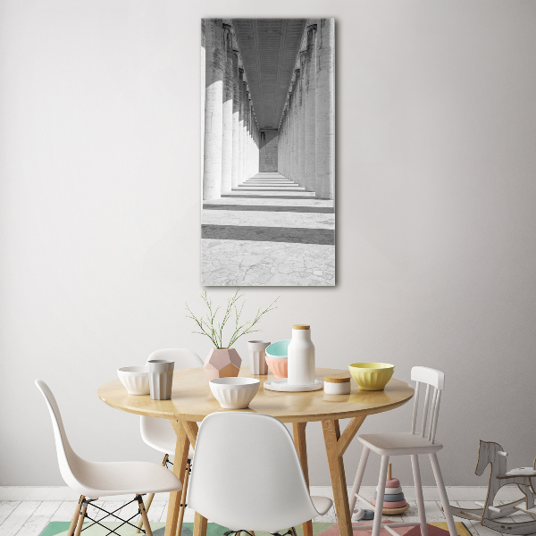 Foto auf glas vertikales Korridor