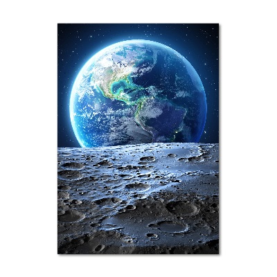 Bild aus glas vertikales Planet Erde