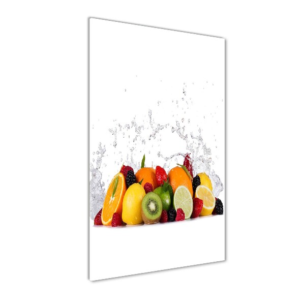 Glasbild vertikales Obst