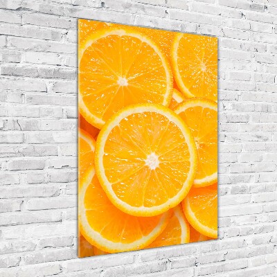 Foto auf glas vertikales Orangenscheiben