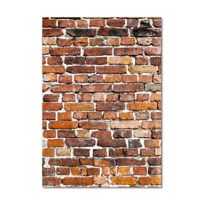 Bild aus glas vertikales Ziegelmauer