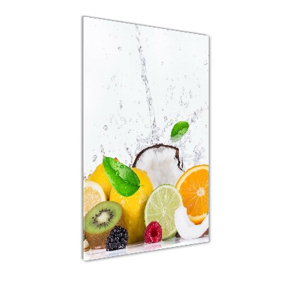 Glasbild vertikales Obst
