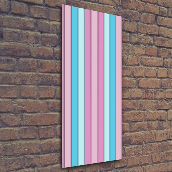 Bild aus glas vertikales Bunte Streifen