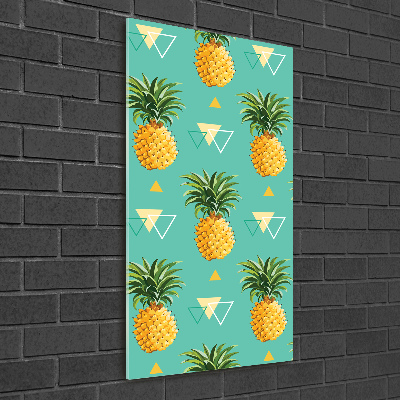 Foto auf glas vertikales Ananas