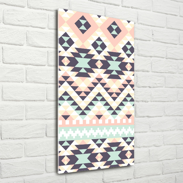 Glasbild vertikales Ethnische Zugehörigkeit