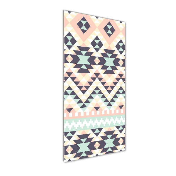 Glasbild vertikales Ethnische Zugehörigkeit