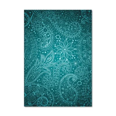 Glasbild vertikales Ornamente