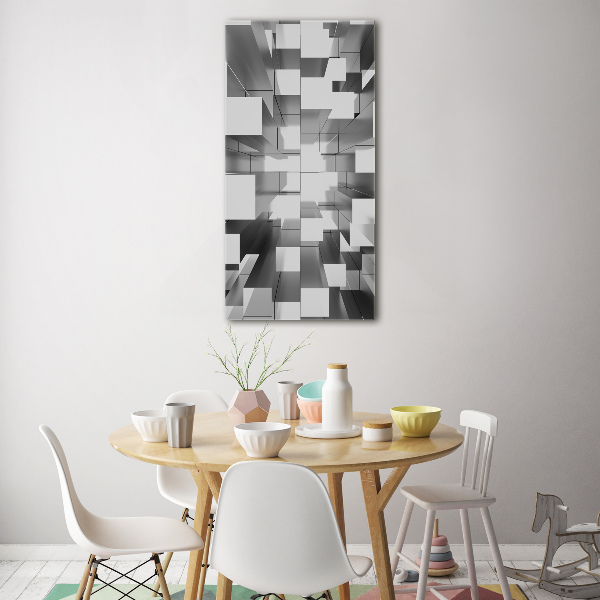 Glasbild vertikales Abstrakter Hintergrund