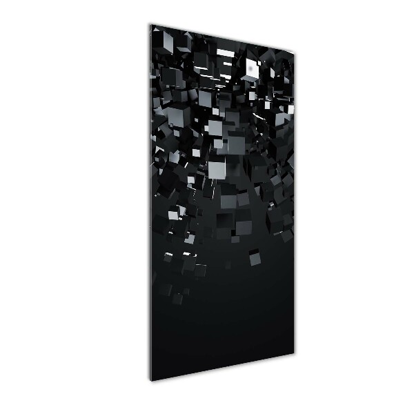 Bild aus glas vertikales 3D-Abstraktion
