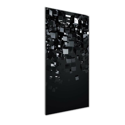 Bild aus glas vertikales 3D-Abstraktion