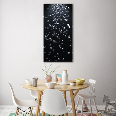 Glasbild vertikales 3D-Abstraktion