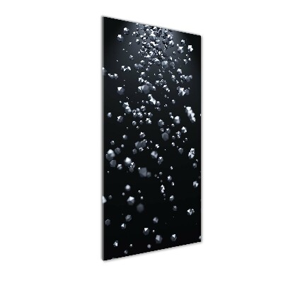 Glasbild vertikales 3D-Abstraktion