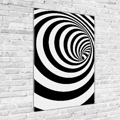 Bild aus glas vertikales Gestreifte Spirale