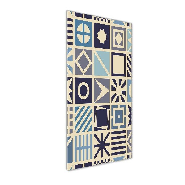 Foto auf glas vertikales Geometrischer Hintergrund