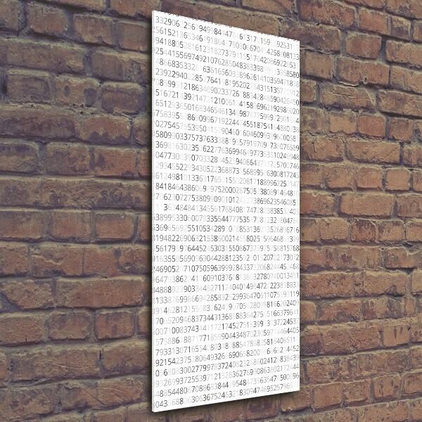 Bild aus glas vertikales Binärcode