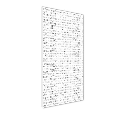Bild aus glas vertikales Binärcode