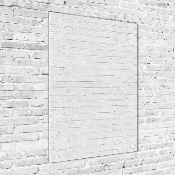 Bild aus glas vertikales Ziegelmauer