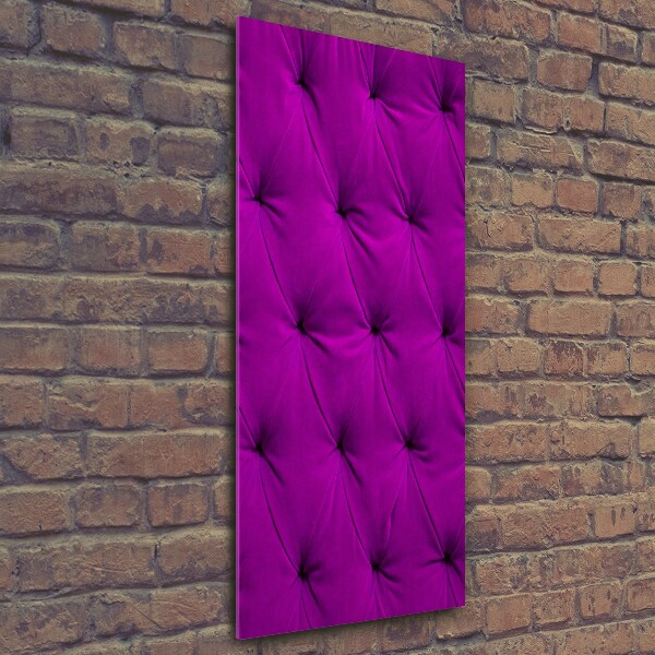 Foto auf glas vertikales Samtwand