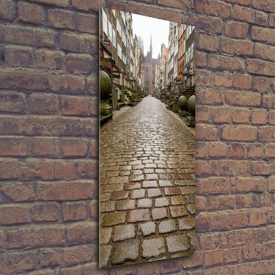 Bild aus glas vertikales Danzig, Polen