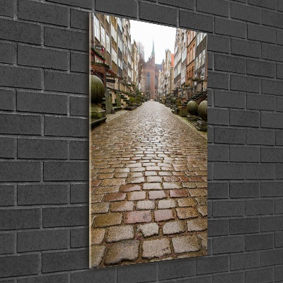 Bild aus glas vertikales Danzig, Polen