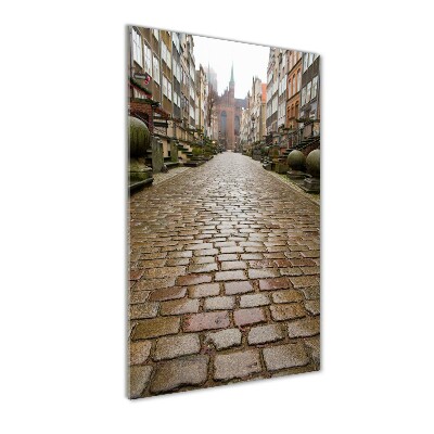 Bild aus glas vertikales Danzig, Polen