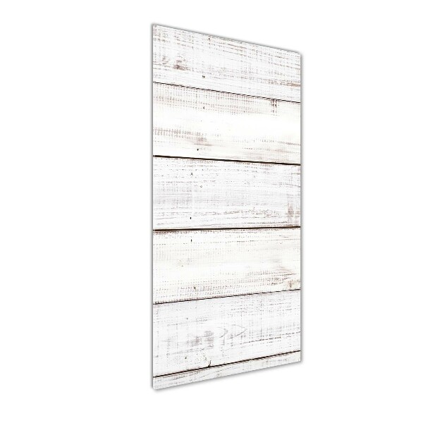 Glasbild vertikales Holzwand