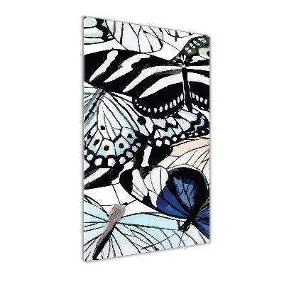 Foto auf glas vertikales Schmetterlinge