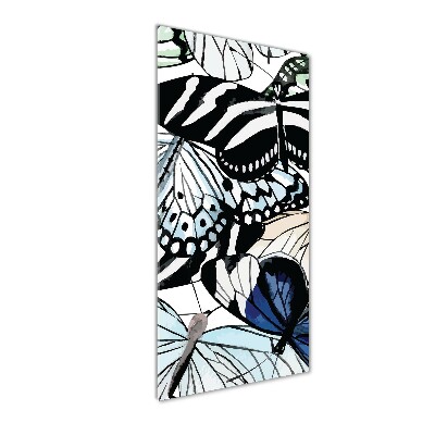 Foto auf glas vertikales Schmetterlinge