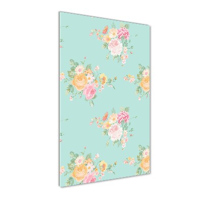 Bild aus glas vertikales Blumen