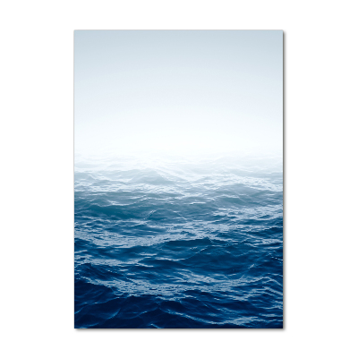 Glasbild vertikales Meereswellen