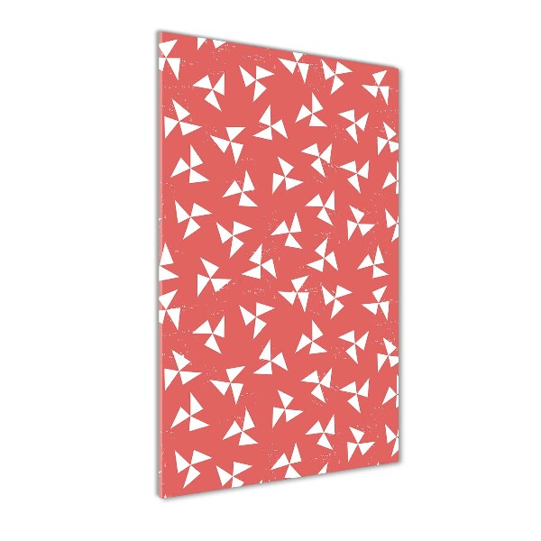 Glasbild vertikales Geometrischer Hintergrund