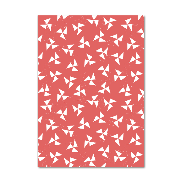 Glasbild vertikales Geometrischer Hintergrund