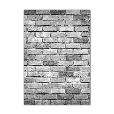 Bild aus glas vertikales Ziegelmauer