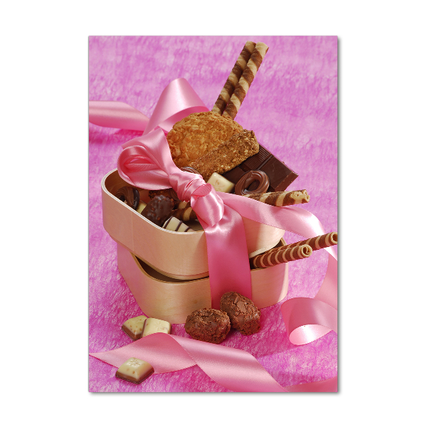 Foto auf glas vertikales Süßigkeiten