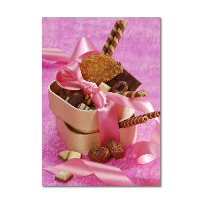 Foto auf glas vertikales Süßigkeiten