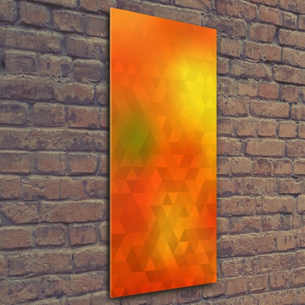 Foto auf glas vertikales Abstrakte Dreiecke