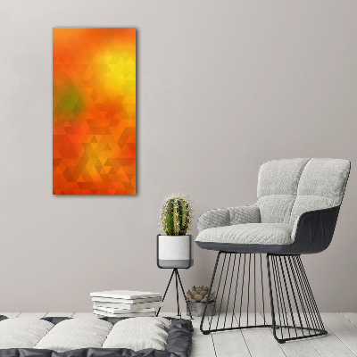 Foto auf glas vertikales Abstrakte Dreiecke