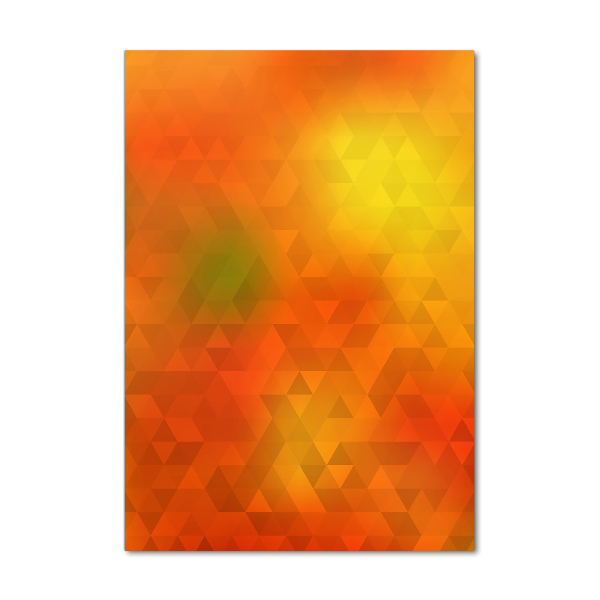 Foto auf glas vertikales Abstrakte Dreiecke